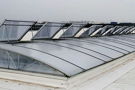 側開型電動采光排煙天窗